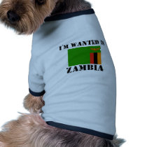 I'm Wanted In Zambia pet clothing