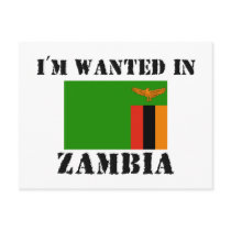 I'm Wanted In Zambia postcards by flagshirt I'm Wanted In Zambia postcards