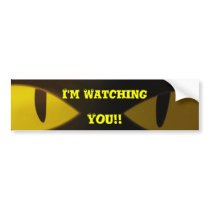 I'm Watching, You!! bumper stickers