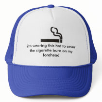 i'm wearing this hat to cove...