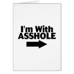 Im With Asshole (Arrow) cards