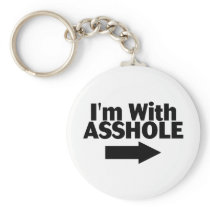 Im With Asshole (Arrow) Keychain