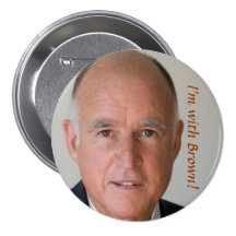 , I'm with Brown! Pinback Buttons