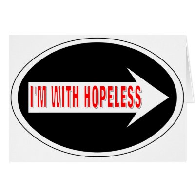 I'm With Clueless & I'm With Hopeless Greeting Card by fashionfiles