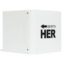 I'm with her (left) vinyl binder