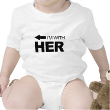 I'm with her (left) tee shirt
