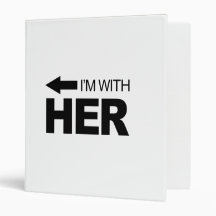 I'm with her (left) vinyl binder