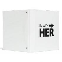 I'm with her (right) 3 ring binder