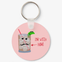 I'm with Him! keychains by totallypainted I'm with Him! keychains