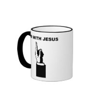 I'm with Jesus Coffee Mugs
