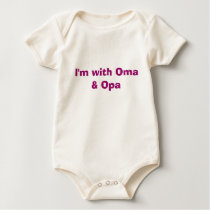 I'm with Oma & Opa t-shirts