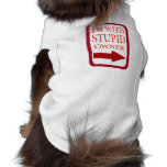 i'm with stupid dog clothing