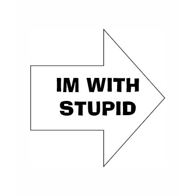 IM WITH STUPID T-SHIRTS by streetfury25