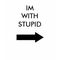 IM WITH STUPID (WOMEN) t-shirts by vjdesigns IM WITH STUPID (WOMEN) t-shirts