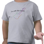 I'm with the band - electric guitar tshirts