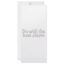 I'm with the bass player, Fun Gift for band friend Custom Rack Cards