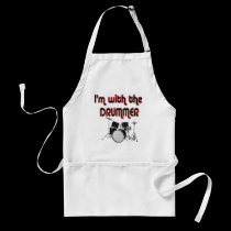 I'M WITH THE DRUMMER aprons
