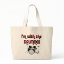 I'M WITH THE DRUMMER bags