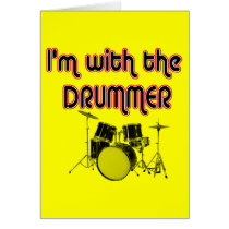 I'M WITH THE DRUMMER cards by TopTees I'M WITH THE DRUMMER cards