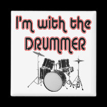 I'M WITH THE DRUMMER magnets