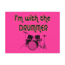 I'M WITH THE DRUMMER POST CARDS