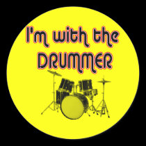 I'M WITH THE DRUMMER stickers
