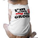 I'm With The Groom Dog Tee Wedding T-Shirt Dog t-shirt