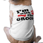 I'm With The Groom Dog Tee Wedding T-Shirt