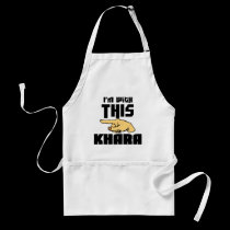 I'm With This Khara aprons