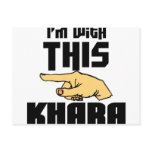 I'm With This Khara Postcard