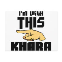 I'm With This Khara Postcard