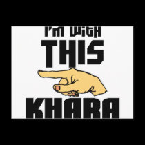I'm With This Khara postcards