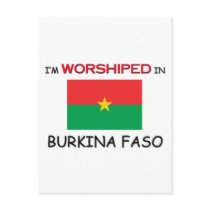 I'm Worshiped In BURKINA FASO postcards