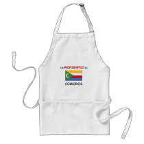 I'm Worshiped In COMOROS aprons by flagshirt I'm Worshiped In COMOROS aprons