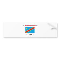 I'm Worshiped In CONGO bumper stickers