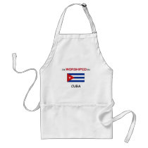 I'm Worshiped In CUBA aprons by flagshirt I'm Worshiped In CUBA aprons