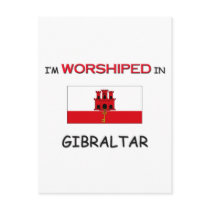 I'm Worshiped In GIBRALTAR postcards by flagshirt I'm Worshiped In GIBRALTAR postcards