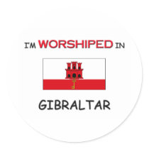 I'm Worshiped In GIBRALTAR stickers