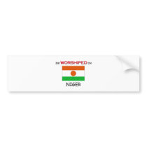 I'm Worshiped In NIGER bumper stickers by flagshirt I'm Worshiped In NIGER bumper stickers