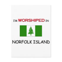 I'm Worshiped In NORFOLK ISLAND postcards by flagshirt I'm Worshiped In NORFOLK ISLAND postcards