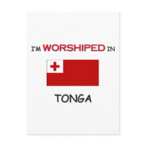 I'm Worshiped In TONGA postcards