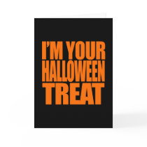 I'm your Halloween Treat Costume Cards