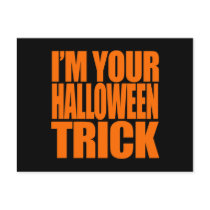 I'm your Halloween Trick Costume Postcards