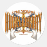 I'm Your Huckleberry Round Stickers
