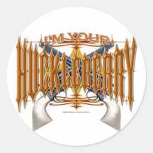 I'm Your Huckleberry Round Stickers
