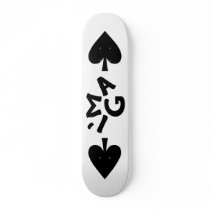 I'ma G "Spades" Deck (White) Skate Board