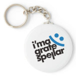 I'ma Grate Spellar - Blue Keychains