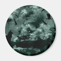 Imabari castle and flower and bird magnets
