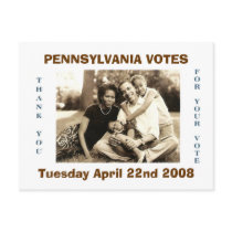 image0-6, PENNSYLVANIA VOTES, Tuesday April 22n... Postcard