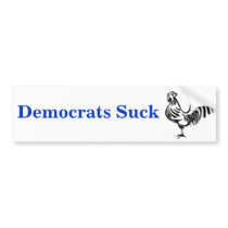 image, Democrats Suck bumper stickers